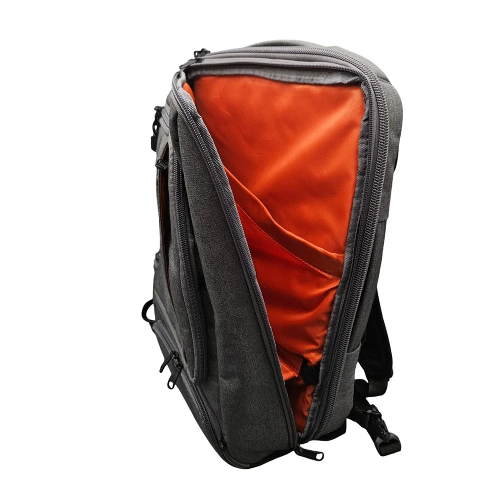 eBags Pro Slim Gray Laptop Backpack Slim Travel Tech Weekender Carry On Bag AT&T